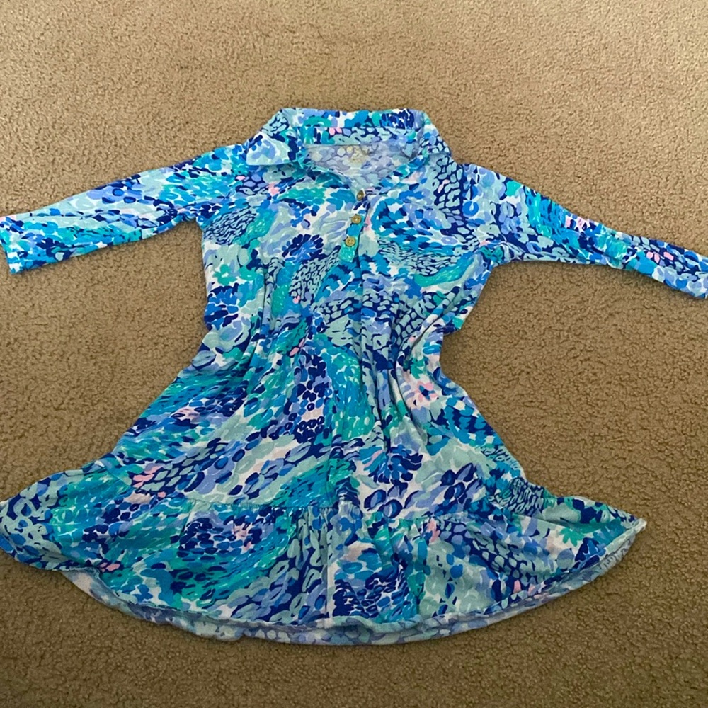 Lily Pulitzer Blue Printed Dress